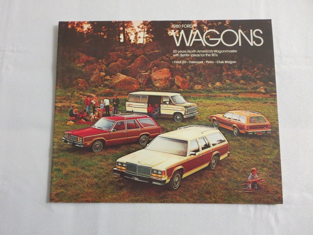 1980 Ford Wagon Sales Brochure Catalog LTD Fairmont Pinto Club Wagon 