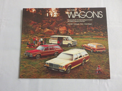 1980 Ford Wagon Sales Brochure Catalog LTD Fairmont Pinto Club Wagon 