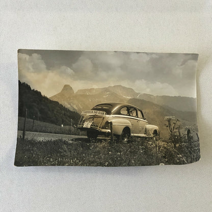 1947 Ford Corviglia Ski Club Car Photo Photograph Print Lot of 2 