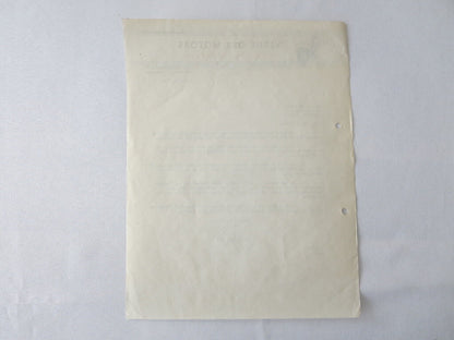 1949 Verne Orr Motors Chrysler Plymouth Dealer Dealership Letter Letterhead 