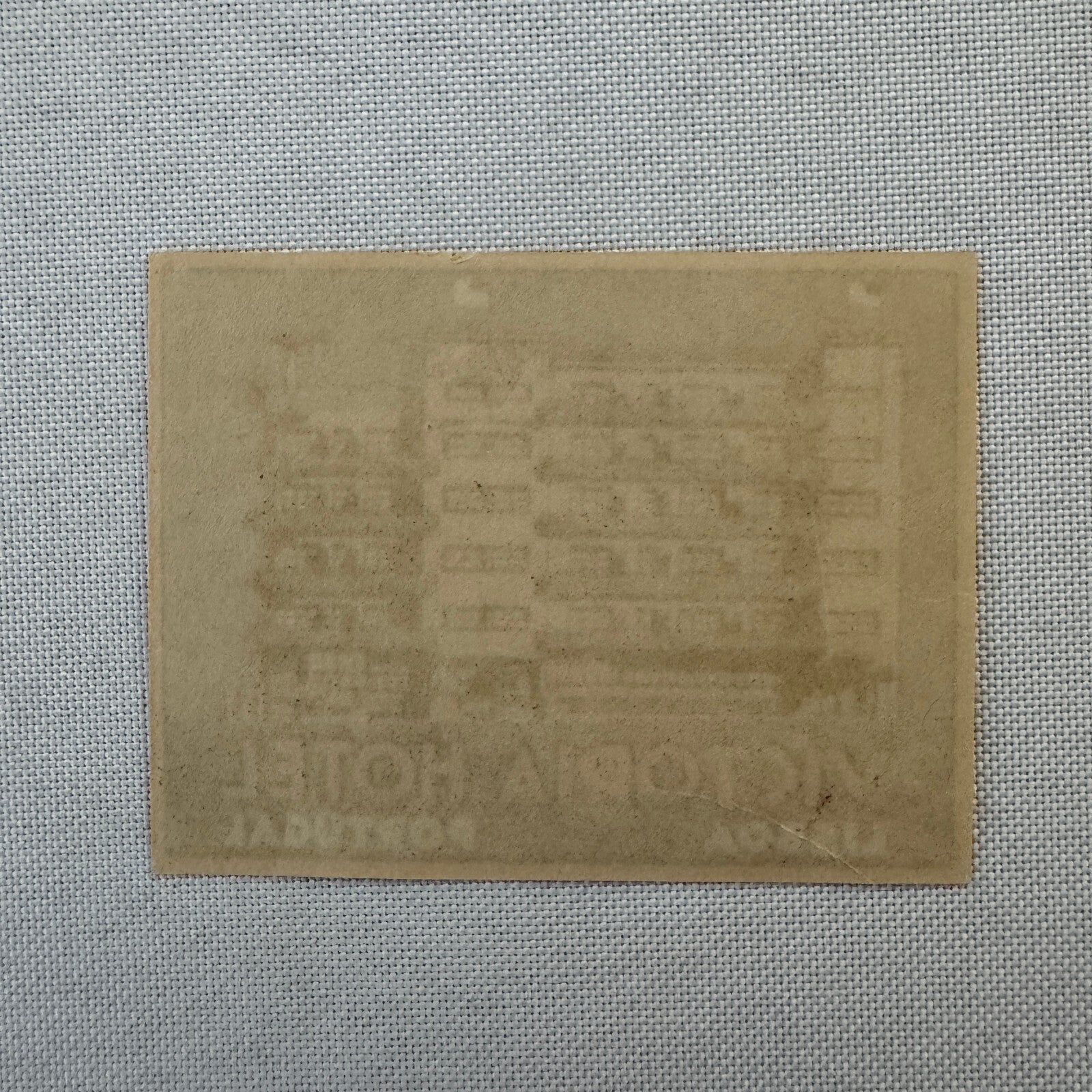 Vintage Hotel Travel Label Victoria Hotel Lisboa Portugal