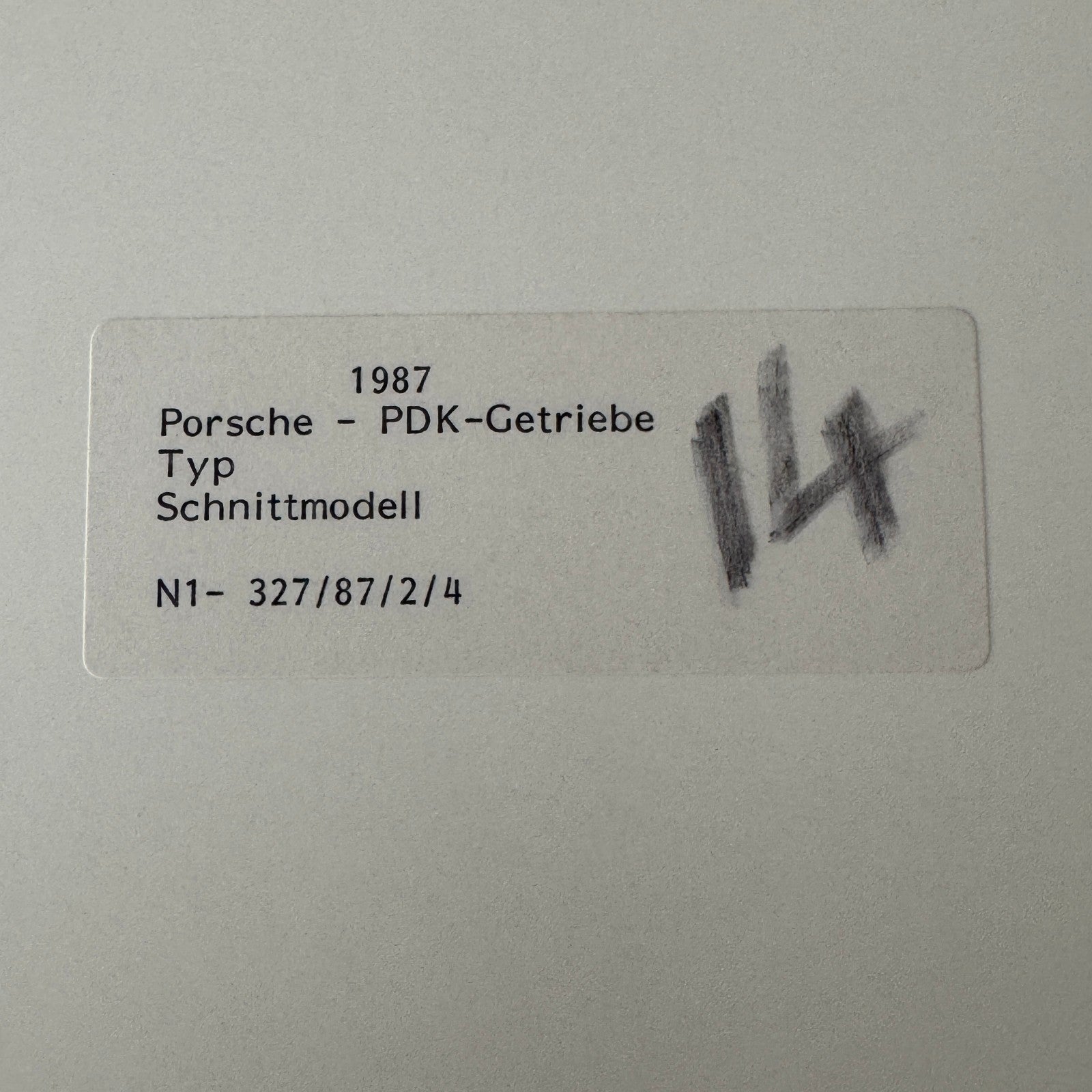 1987 Porsche Car Gearbox Cutaway Model Photo Photograph Print