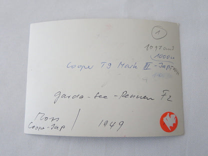 Vintage 1949 Racing Photo Photograph Stirling Moss Cooper T9 Mark II Car