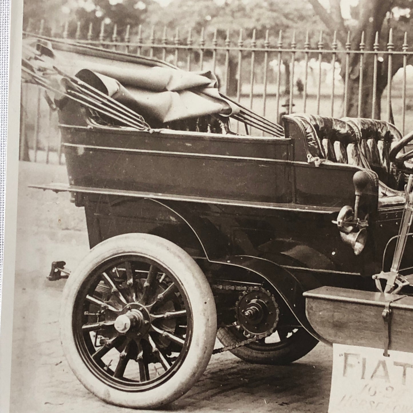 Antique Fiat Car Automobile Photo Photograph Print 