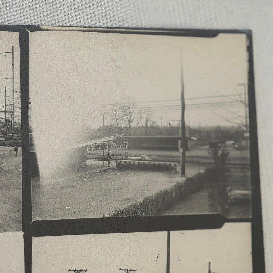 Vintage Pennsylvania Railroad Photo Contact Sheet Photograph Al Paul Lefton