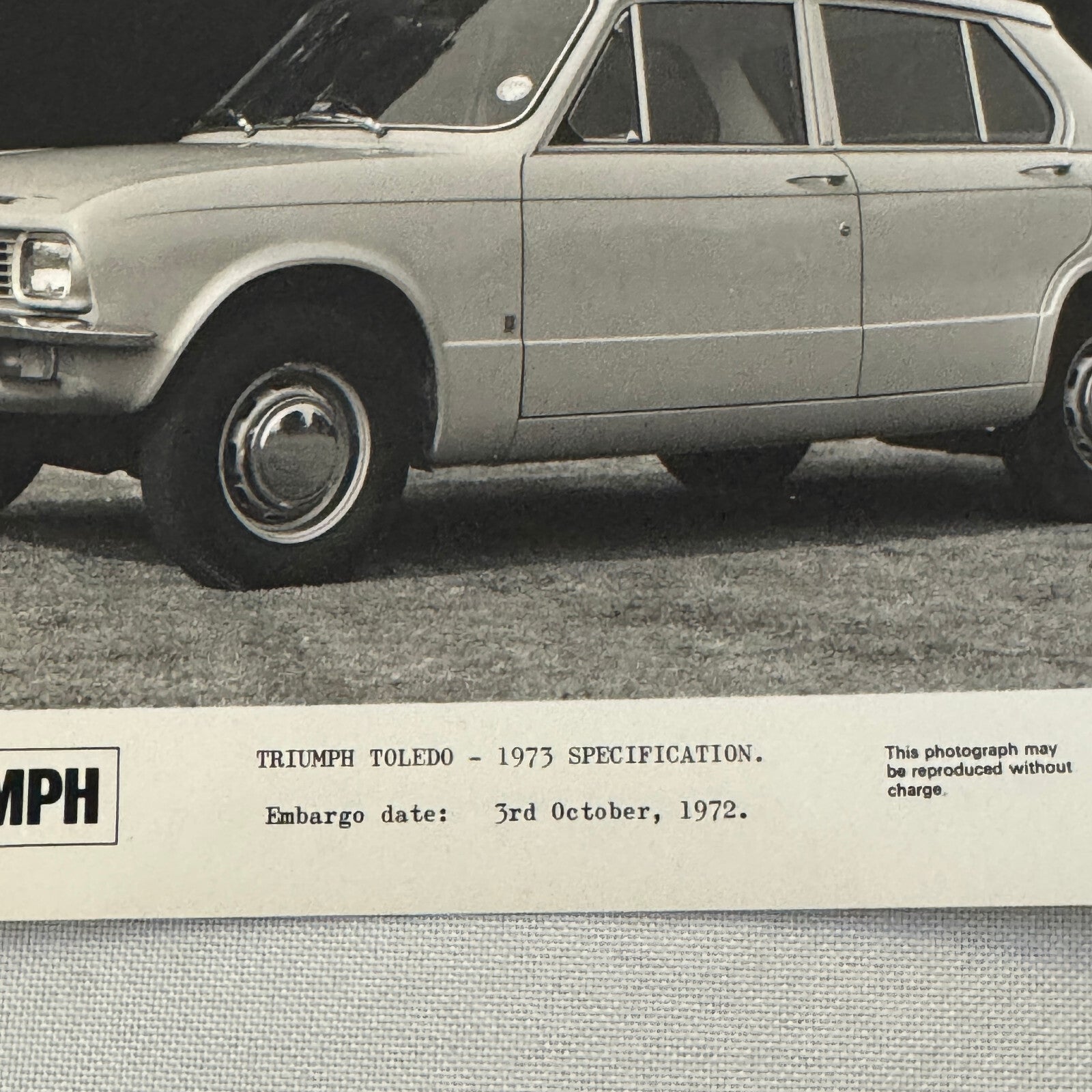 1973 Triumph Toledo Car Factory Press Photo Photograph Print
