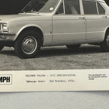 1973 Triumph Toledo Car Factory Press Photo Photograph Print