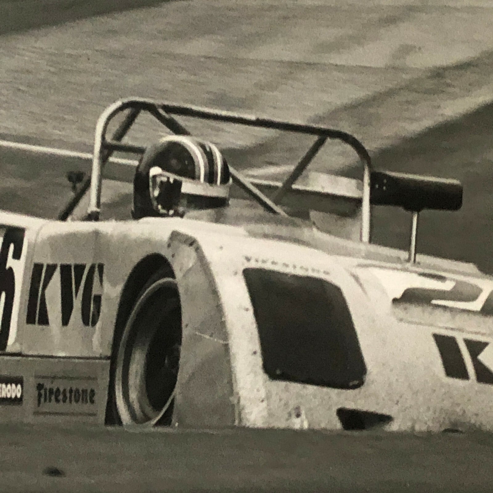 Vintage Racing Car Photo Photograph Print - DPPI Press Photo