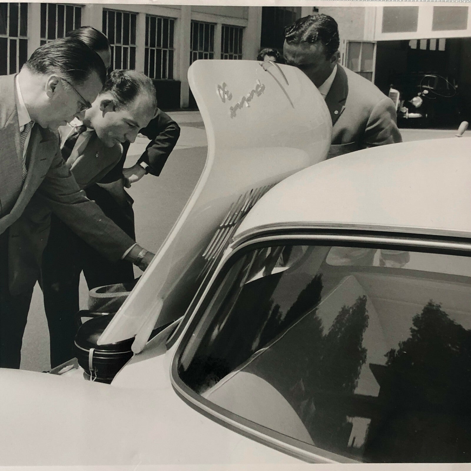 Vintage NSU Prinz 30 Stirling Moss Racing Driver Factory Press Photo Photograph 