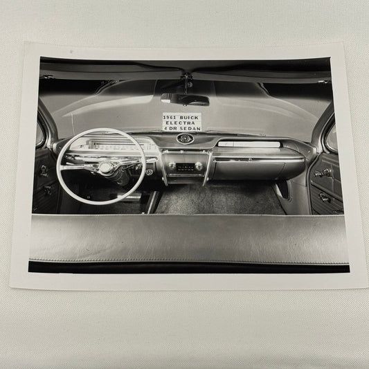 1961 Buick Electra 4-Door Sedan Car Interior Photo Photograph Print Vintage