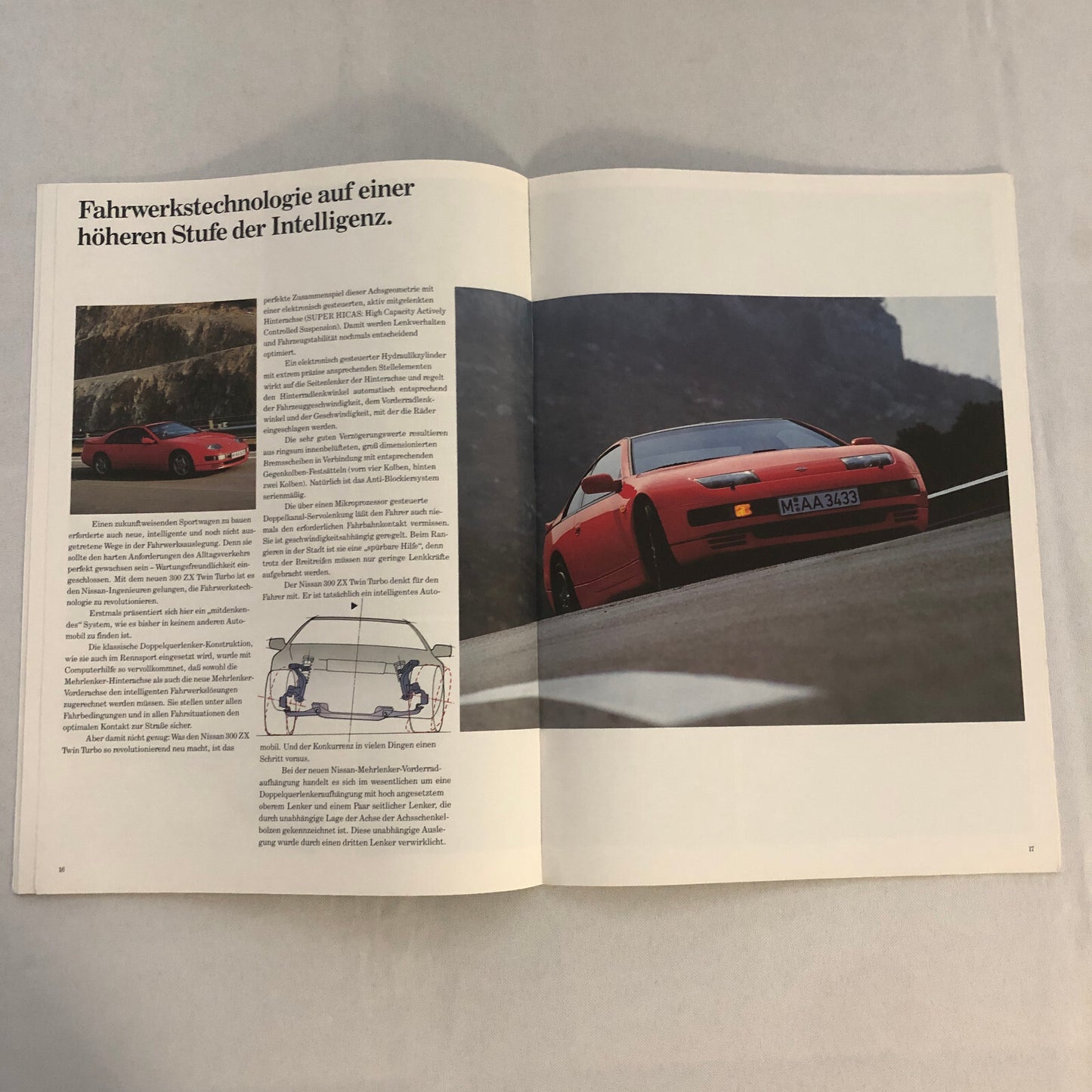 Nissan 300ZX Twin Turbo Sales Brochure Catalog German Text European 300 ZX Z