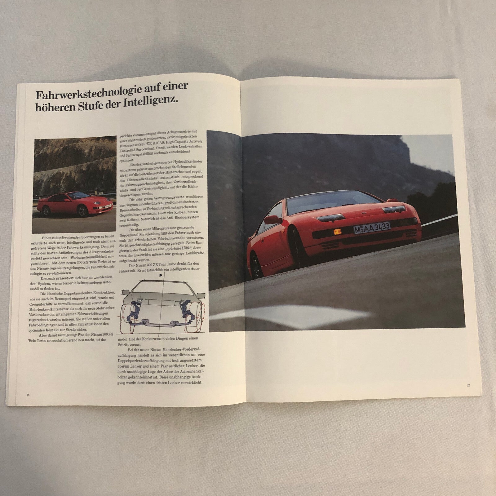 Nissan 300ZX Twin Turbo Sales Brochure Catalog German Text European 300 ZX Z