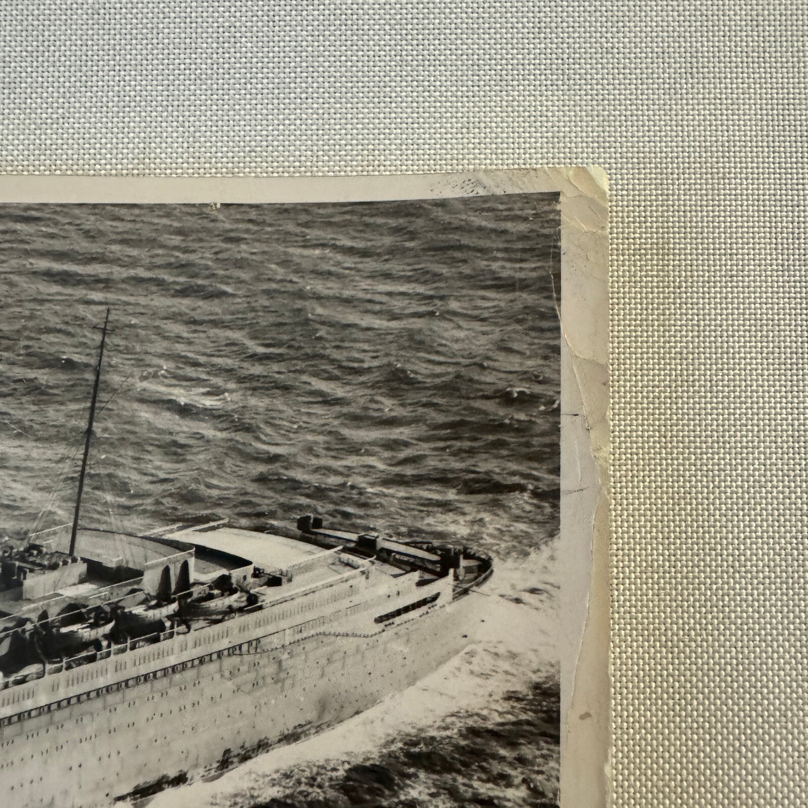 Vintage Ship Boat Photo Photograph Print Queen Elizabeth 1940