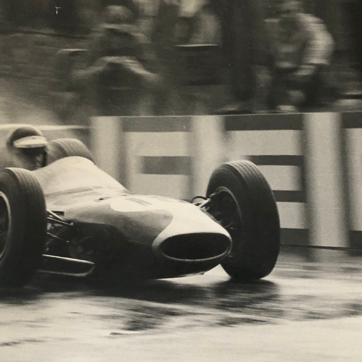 Racing Photo Photograph Dan Gurney 1963 Belgian Grand Prix Brabham BT7 Climax