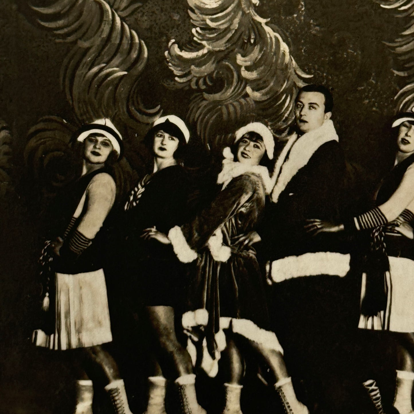 Vintage Ice Skating Ice Dancing Ice Ballet Act Berlin Germany Photo Postcard