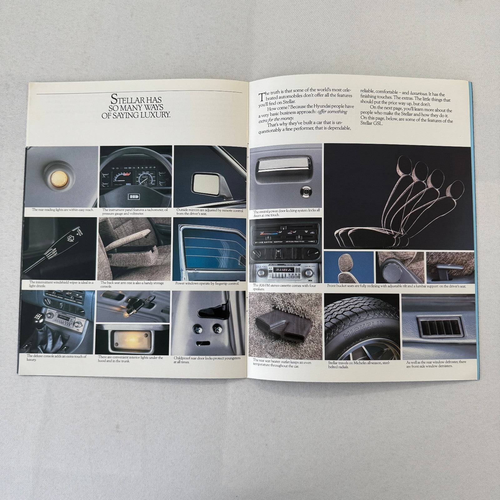 Vintage Hyundai Stellar Car Brochure Canadian Market Vintage Advertising