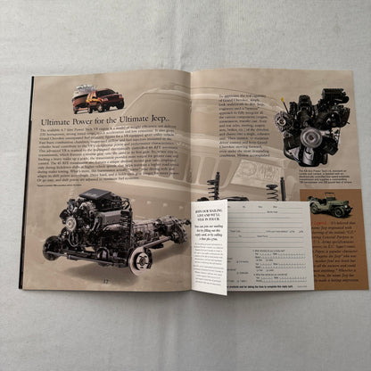 2000 Jeep Grand Cherokee SUV Car Sales Brochure Catalog Advertising Canadian