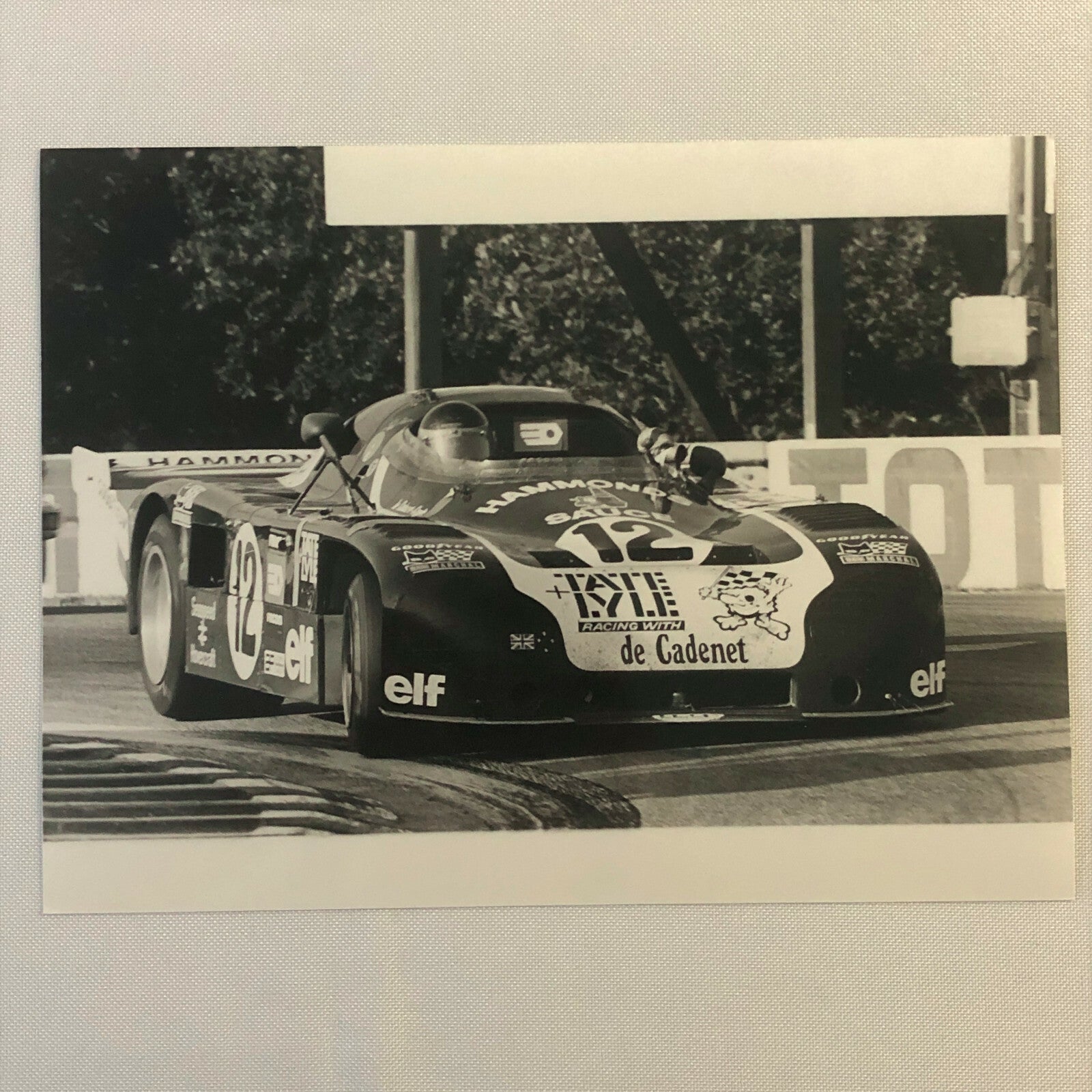 Vintage Racing Photo Photograph 1976 24 Hours of LeMans Alain De Cadenet Lola 