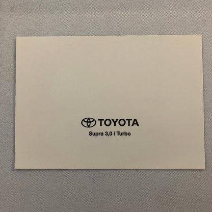 Toyota Supra Turbo Car Factory Press Photo Photograph Print