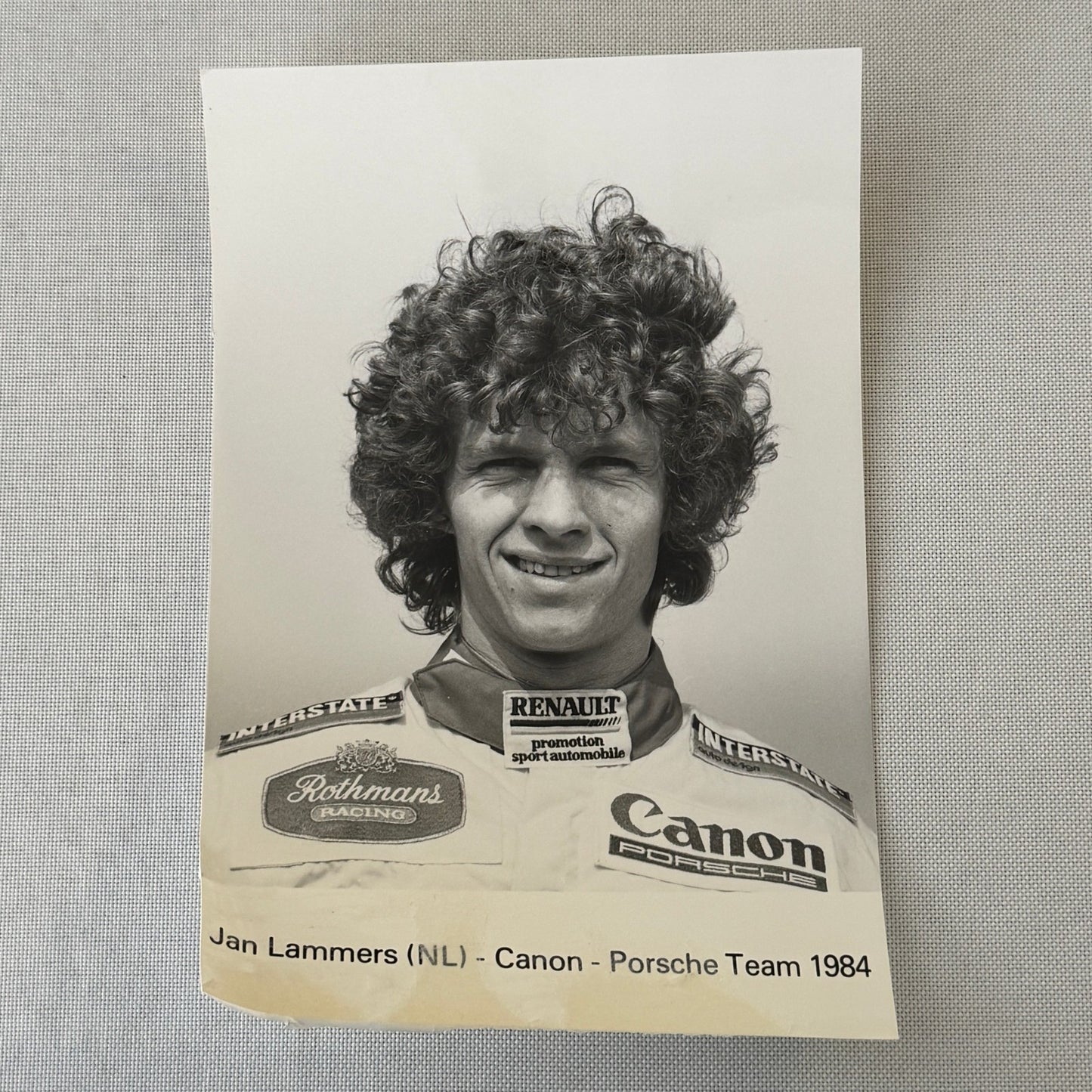 1984 Canon Porsche Racing Press Kit Photos Jan Lammers Jonathan Palmer