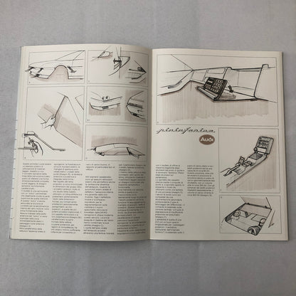 1981 Audi Quartz Pininfarina Concept Car Press Kit Brochure Photos Audi Coupe