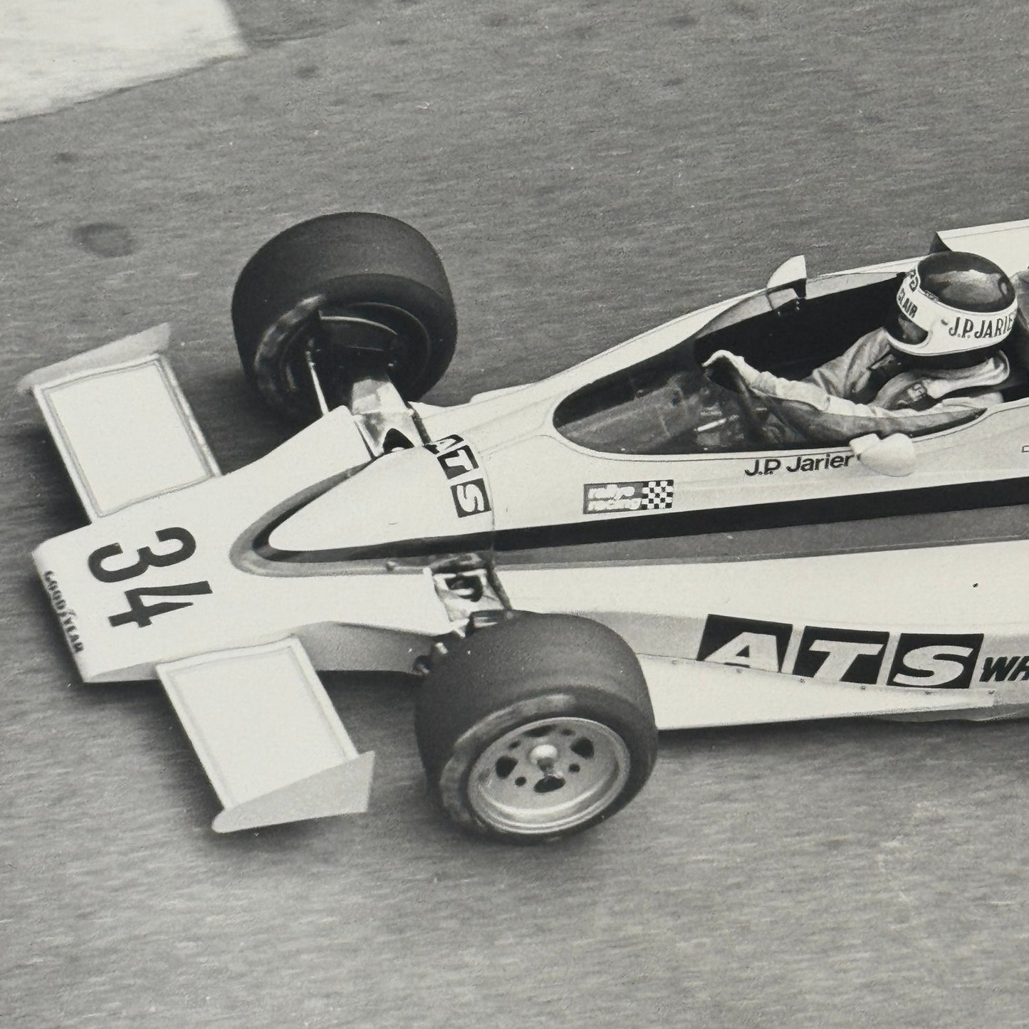 Jean Pierre Jarier JP Jarier Vintage Racing Photo Photograph Print Werner Eisele