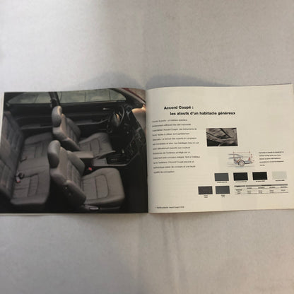 Honda Accord Coupe Aero Deck Wagon Brochure Catalog FRENCH European 1994 1995