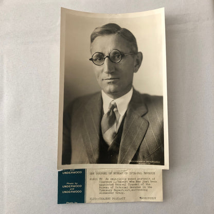 Press Photo Photograph Counsel of Bureau of Internal Revenue IRS Treasury