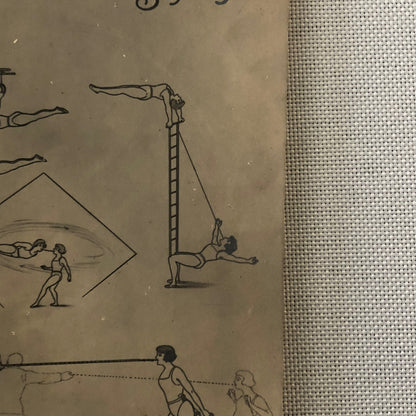 Circus Acrobat Act Postcard Post Card 3 Reading Sisters