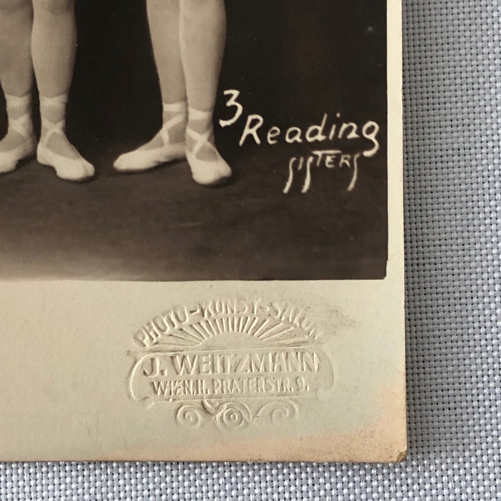 Circus Performers in Costume Real Photo Postcard Post Card RPPC Reading Sisters