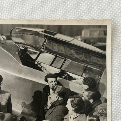 Press Photo Photograph Air Race Aviators Pilots Plane Airplane 1934 London News
