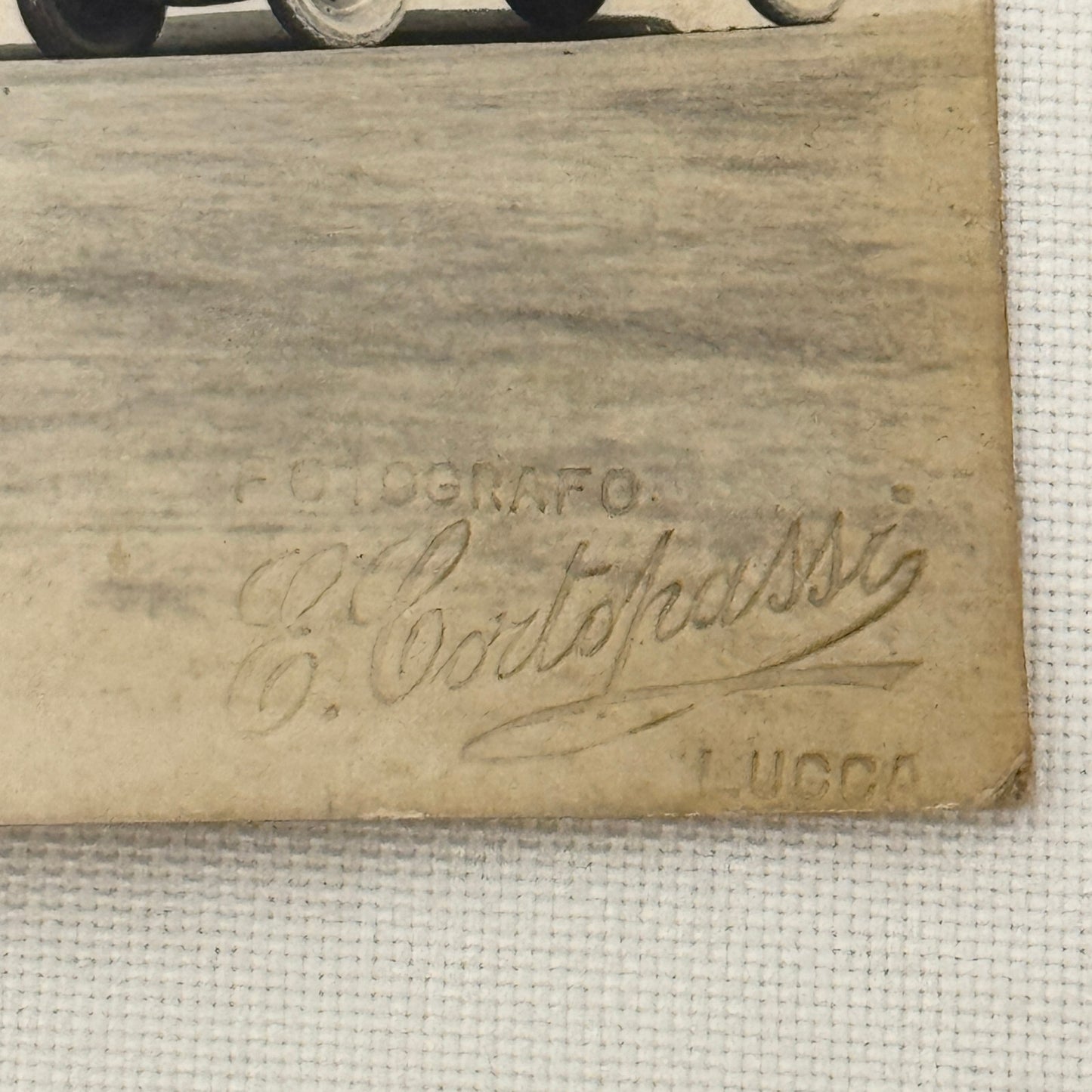Antique Car Automobile Building Italian Photo Postcard Post Card RPPC