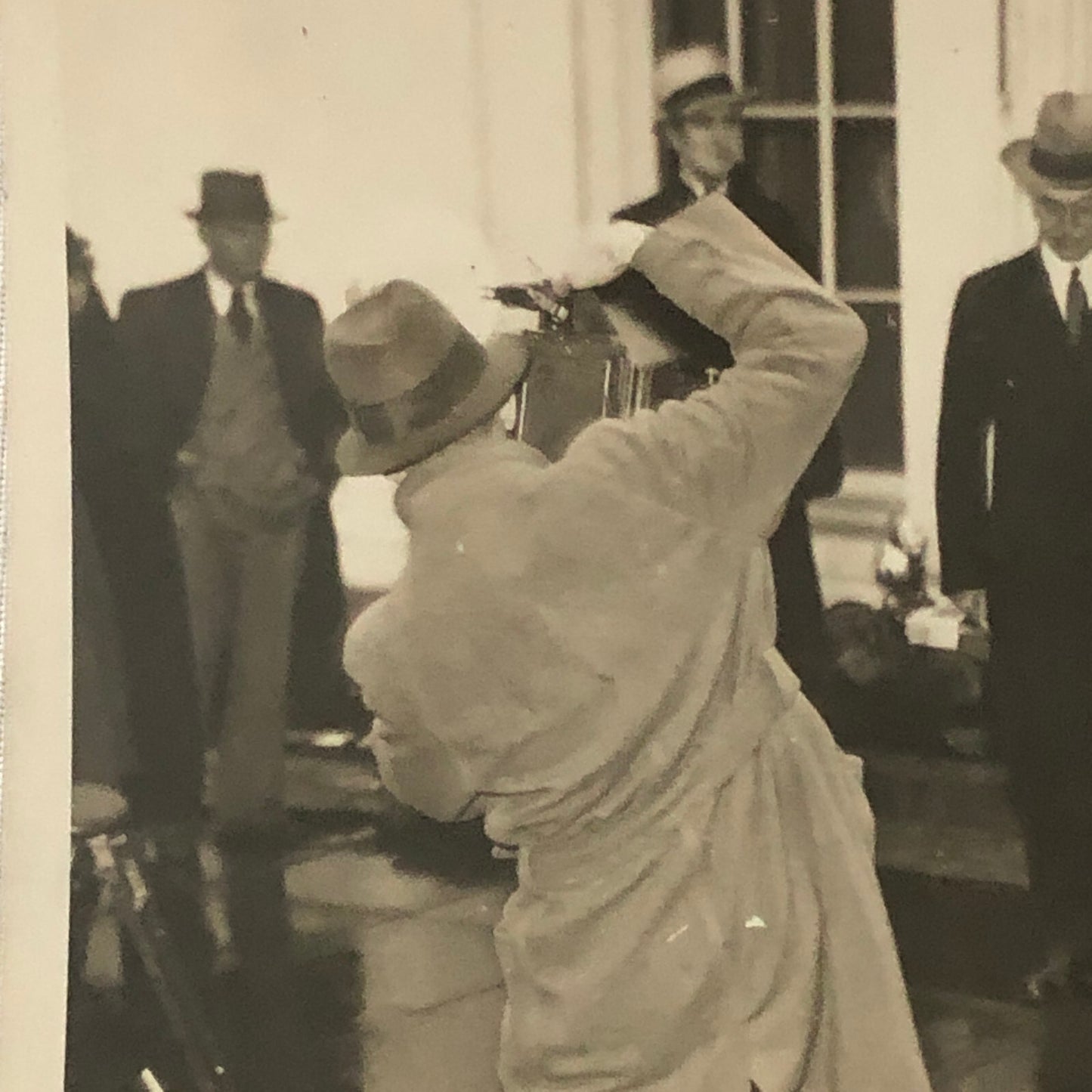 Press Photo Photograph President Franklin Roosevelt Cabinet News Photographers