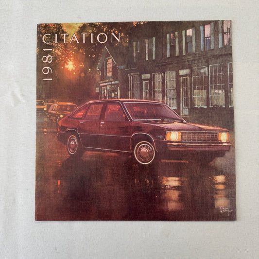 1981 Chevrolet Citation Car Sales Brochure Catalog Chevy X11 X-11