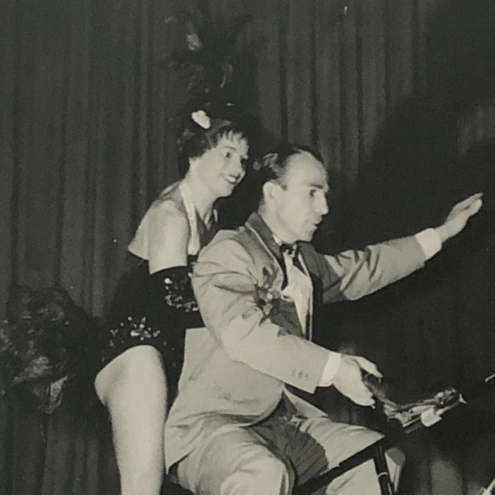 Circus Performer Bicycle Balancing Act 2 Heinkes Vintage Photo Photograph