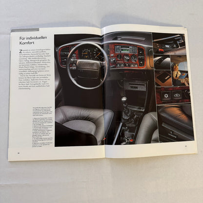 1993 Saab 900 Car Sales Brochure Catalog Saab 900 Cabriolet Turbo 16S GERMAN