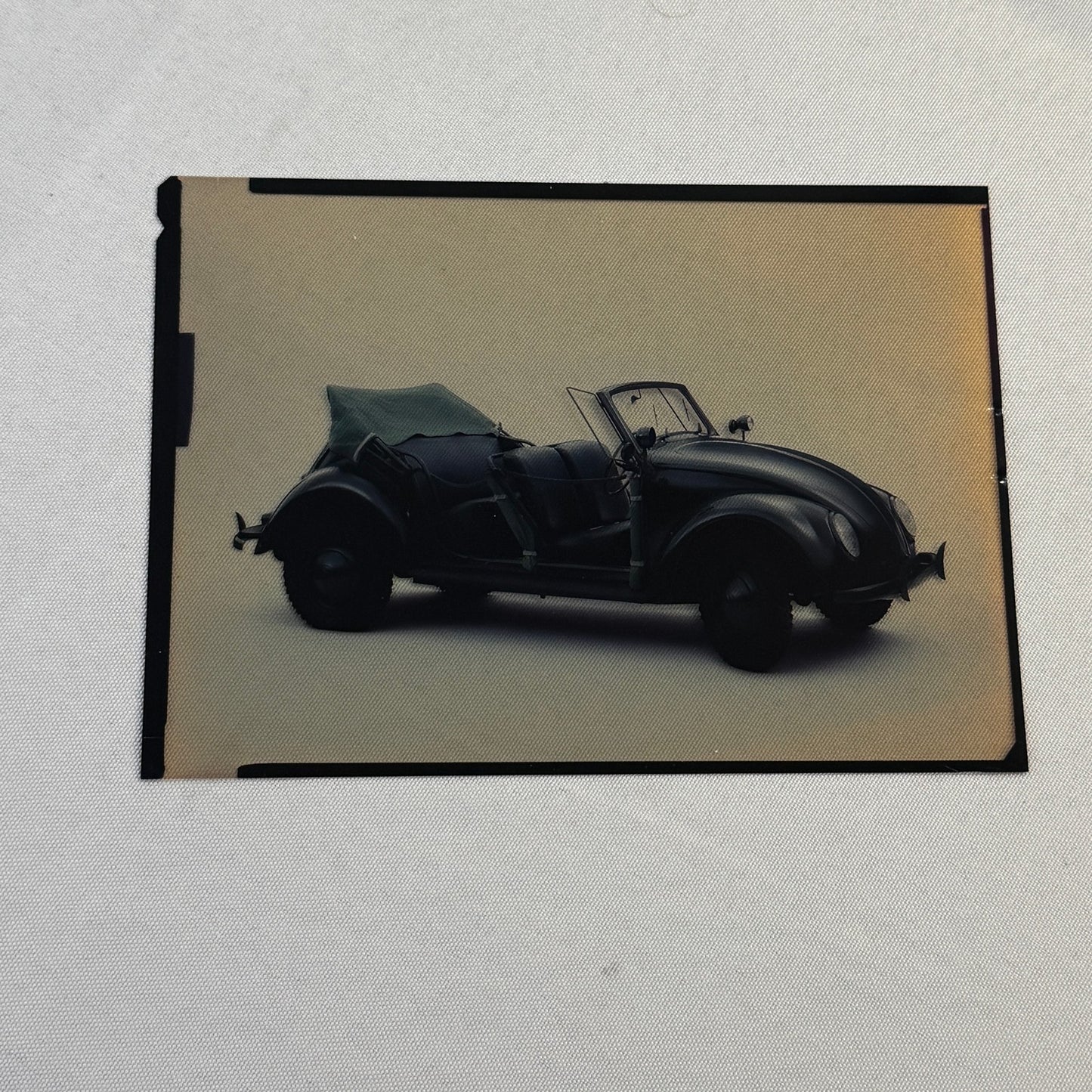 Vintage Volkswagen VW Beetle Convertible Bug Film Transparency Photo