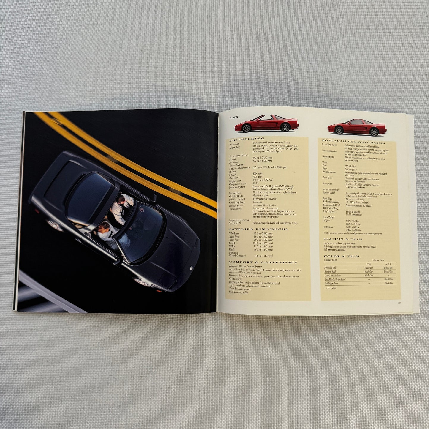Acura Car Sales Brochure Catalog Integra NSX Legend TL 1995 1996