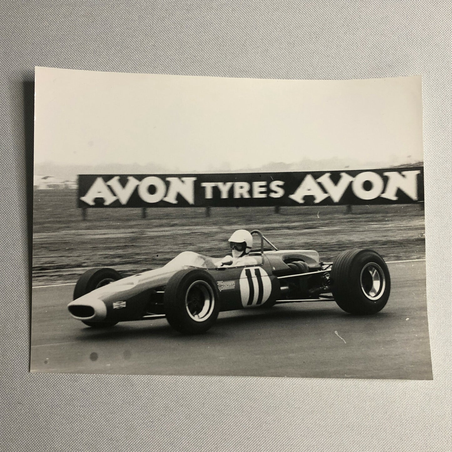 Vintage Racing Photo Driver Photograph BFE Clark Motorsport