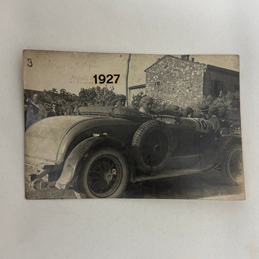 Antique Chrysler Car Automobile Photo Photograph Italian Photographer Stamp