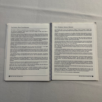 1997 CART Racing Bobby Rahal Miller Racing Press Kit Media Guide Bryan Herta +