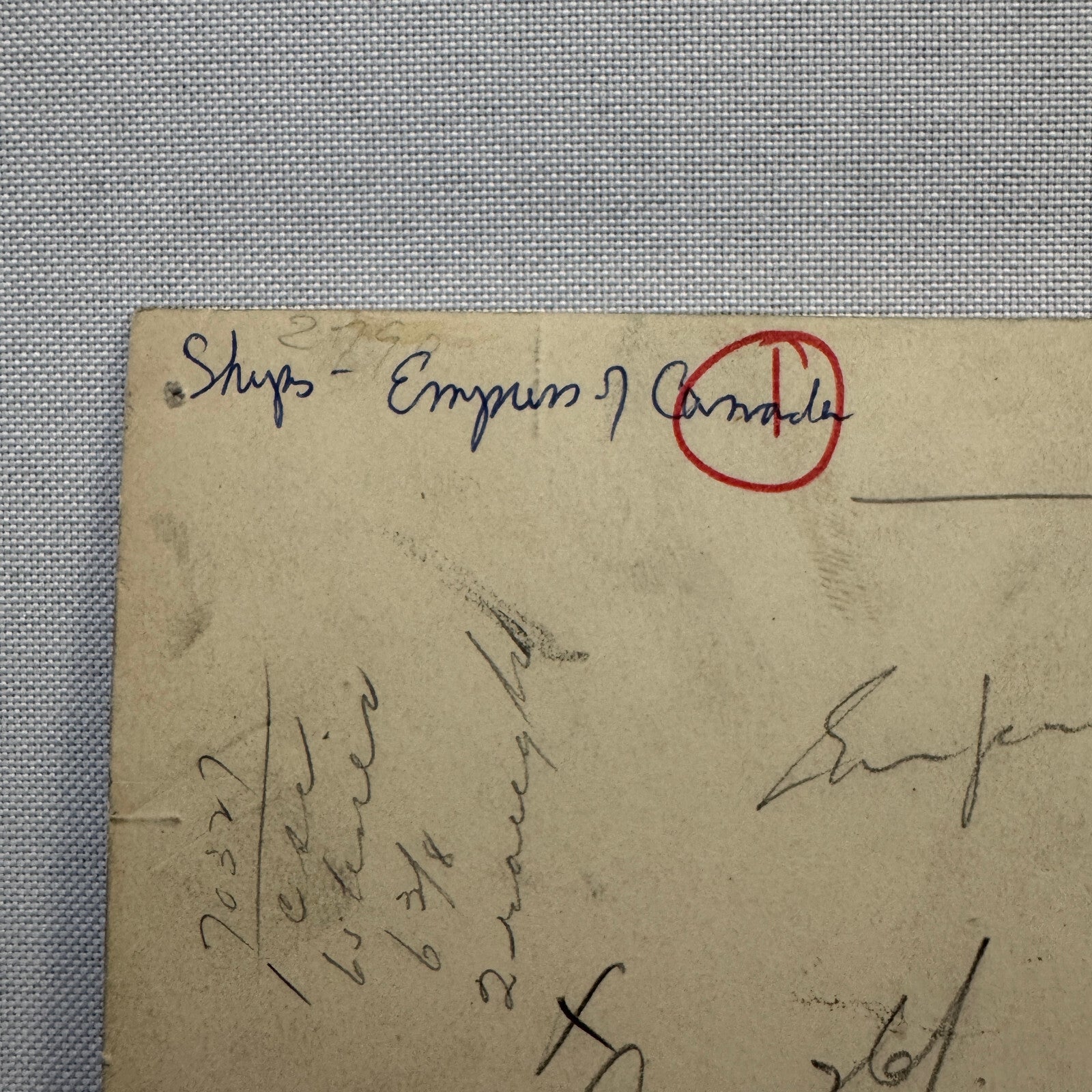 Vintage Ship Boat Photo Photograph Print Empress of Canada