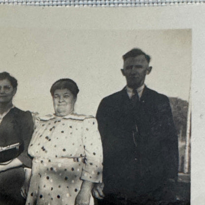 Vintage Photo Photograph Print People with Car Automobile