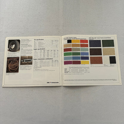 1974 AMC Car Sales Brochure Catalog Matador Gremlin Hornet Javelin Ambassador