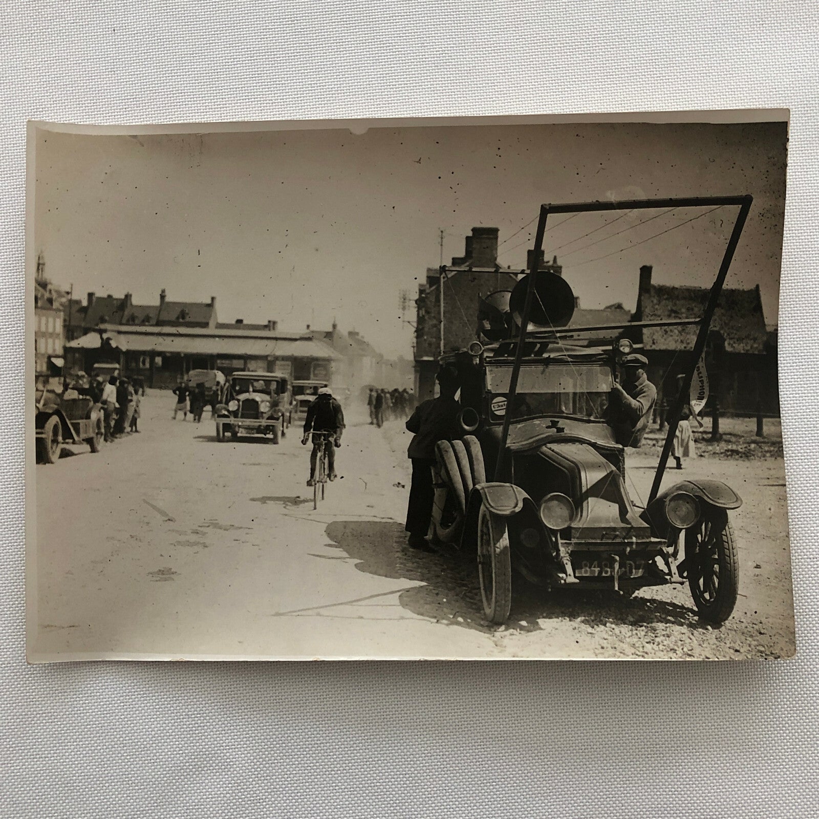 Antique Press Photo Photograph Agence Meurisse Paris Nice Rally Rallye Car ? 