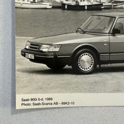 1989 Saab 900i 5 Door Car Automobile Factory Press Photo Photograph Saab 900 i