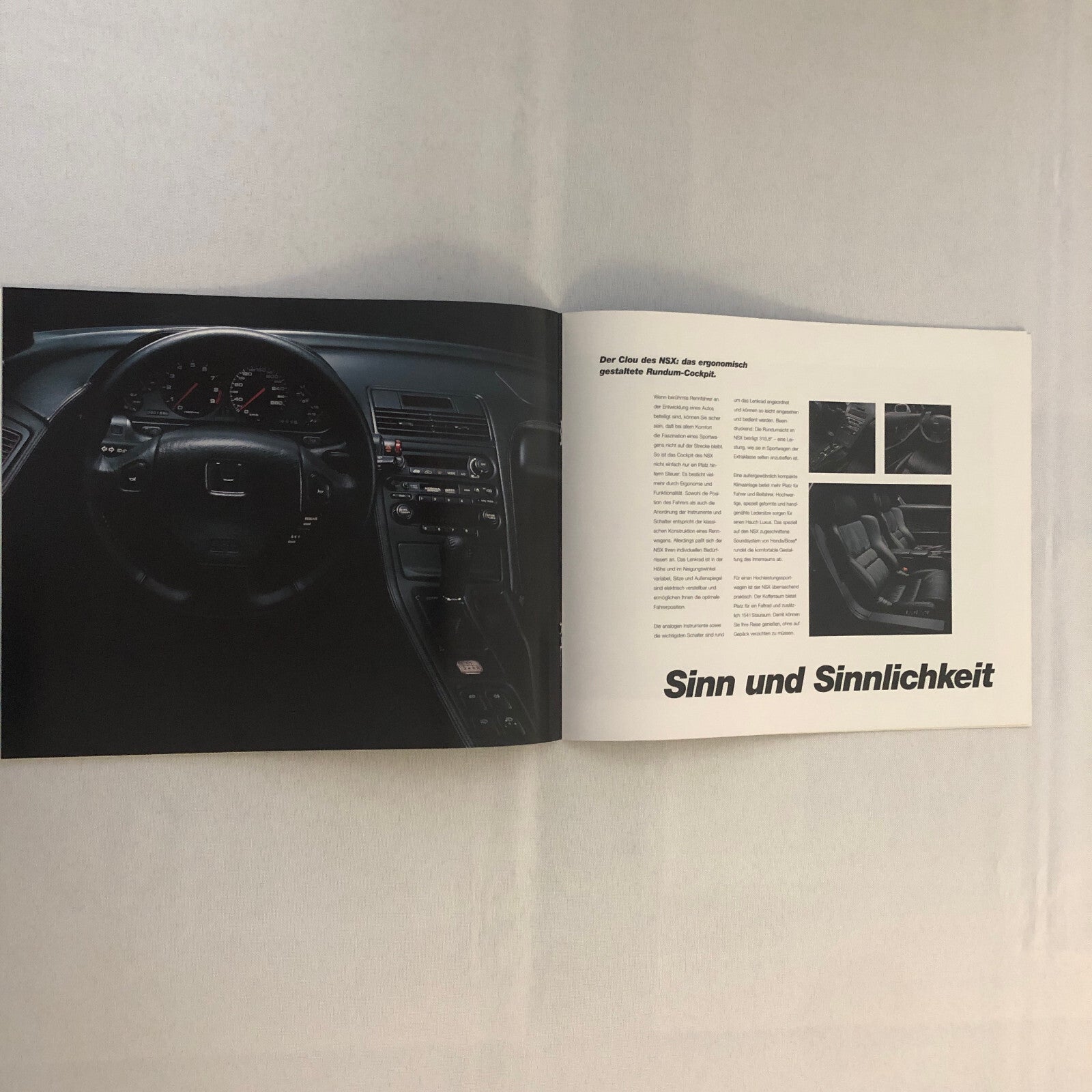 1997 1998 Honda NSX Car Sales Brochure Catalog GERMAN TEXT European Market