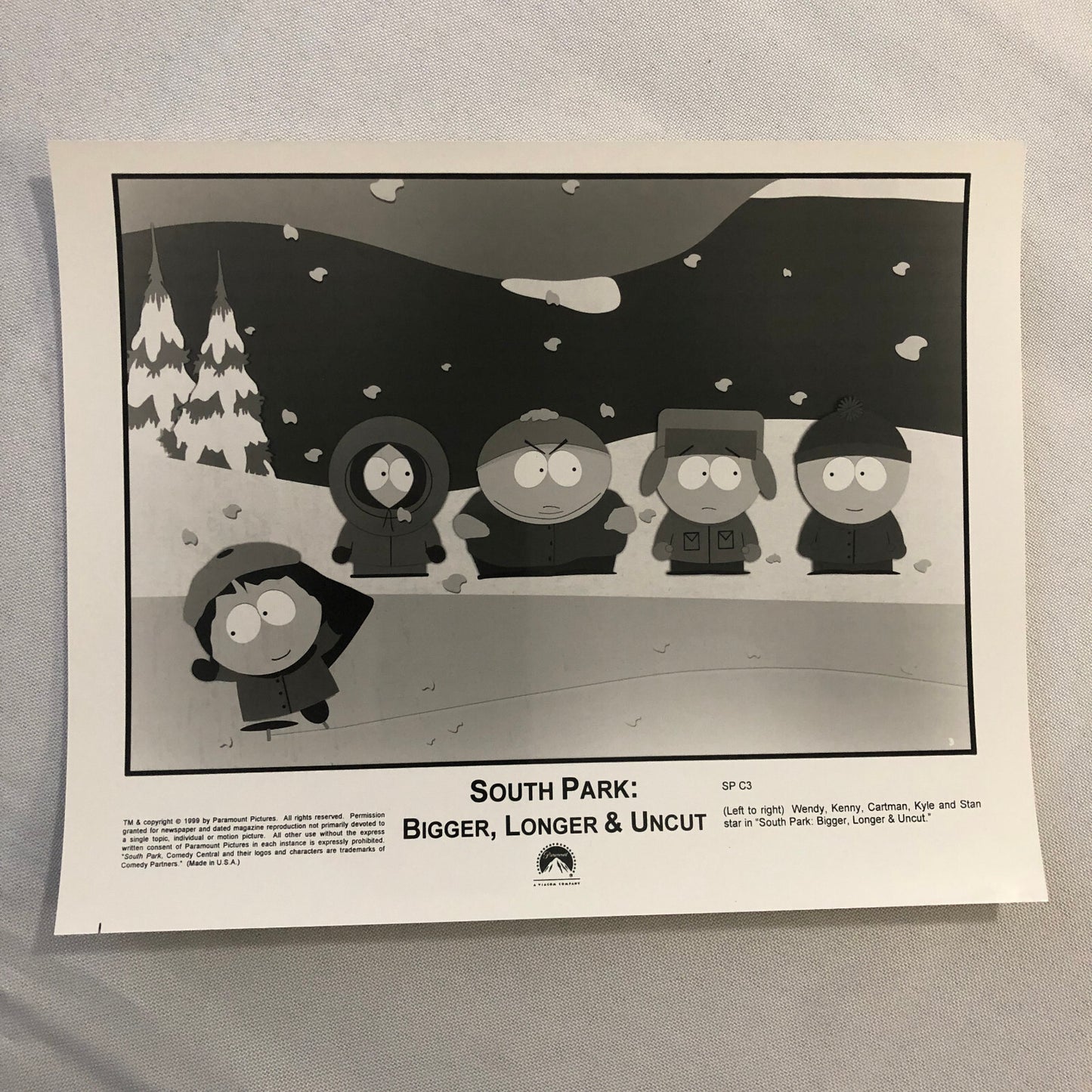 South Park Bigger Longer and Uncut Movie Press Photo Photograph Film 1999