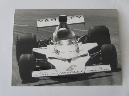 Vintage 1973 Spanish Grand Prix Photograph Photo - Peter Revson McLaren Ford Car
