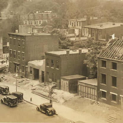 Press Photo Photograph Washington Capitol Construction Demolition 1933 Cars
